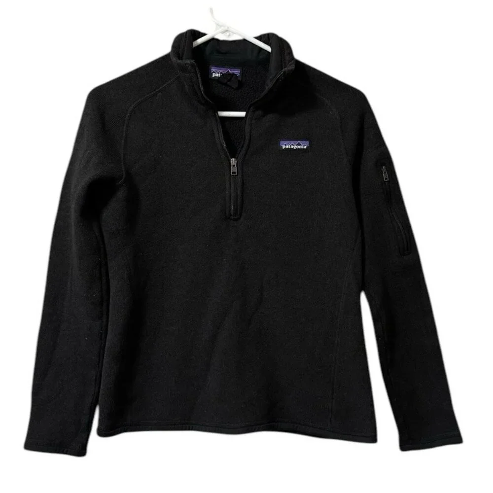 Patagonia Jacket Women Size S Black Better Sweater Fleece Jumper Outdoors Preppy